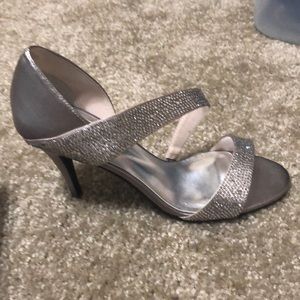 Caparros silver studded high heels.